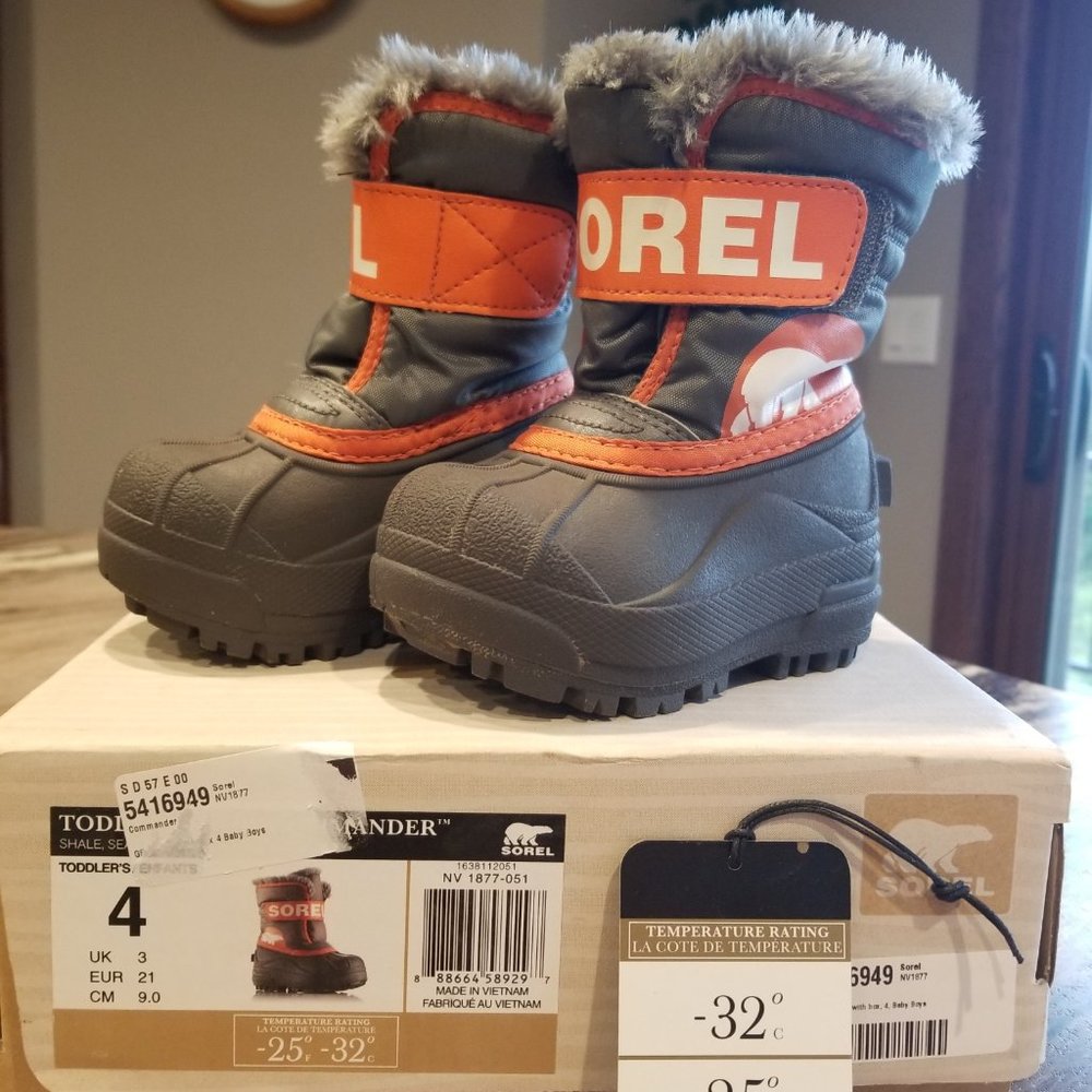 Sorel Commander Toddler (Baby) Boots size 4